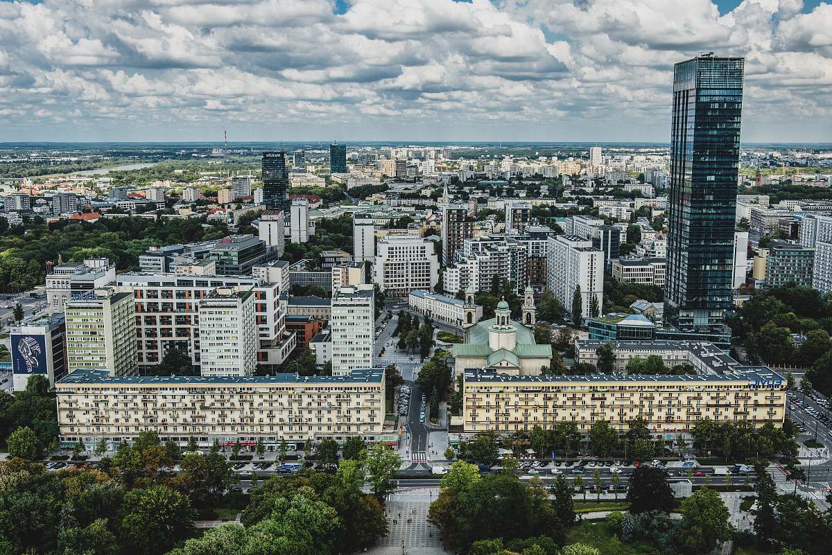 nature aerial photo of building and building outdoors
