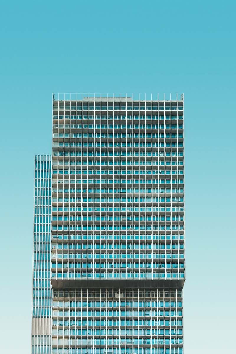 building gray concrete building city