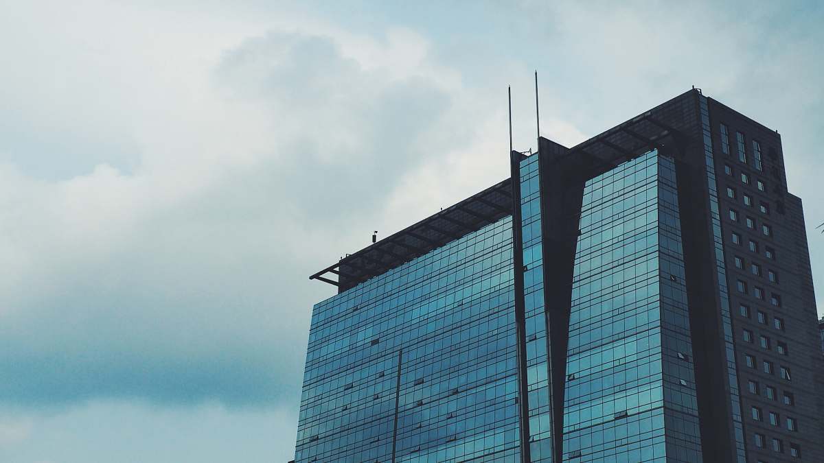building low angle of high-rise building architecture