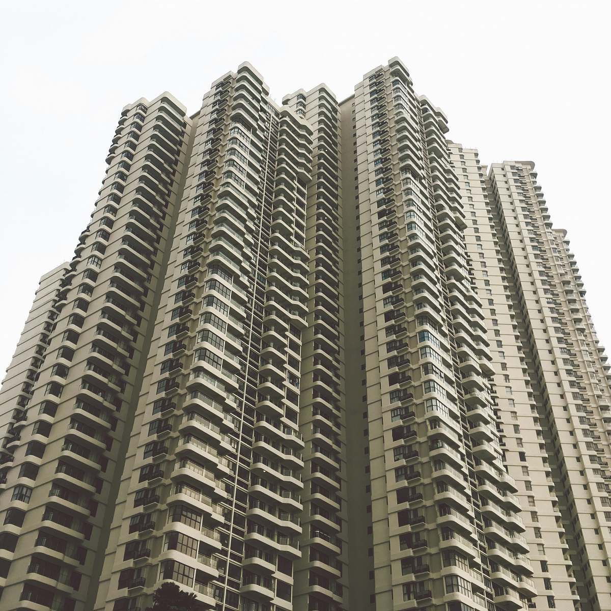 city low-angle photography of building building