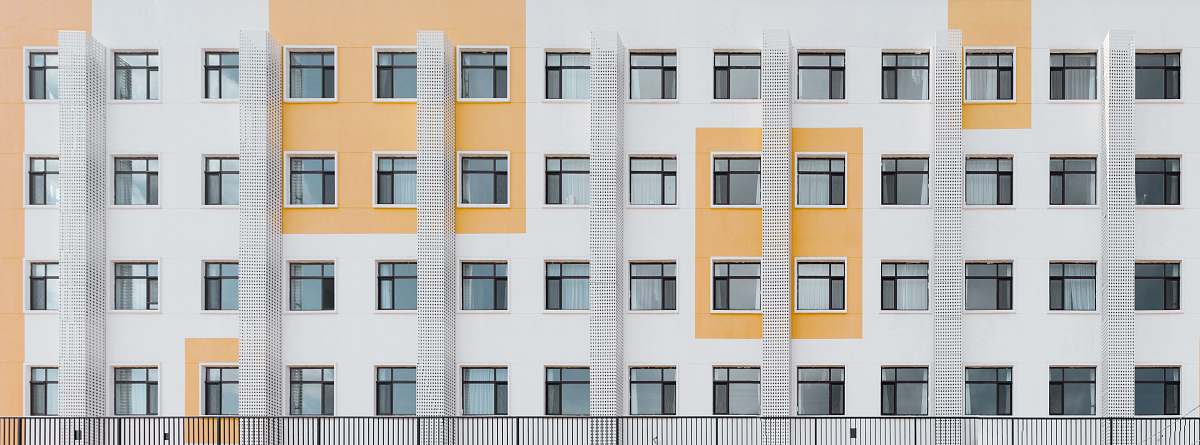 town white painted building high rise