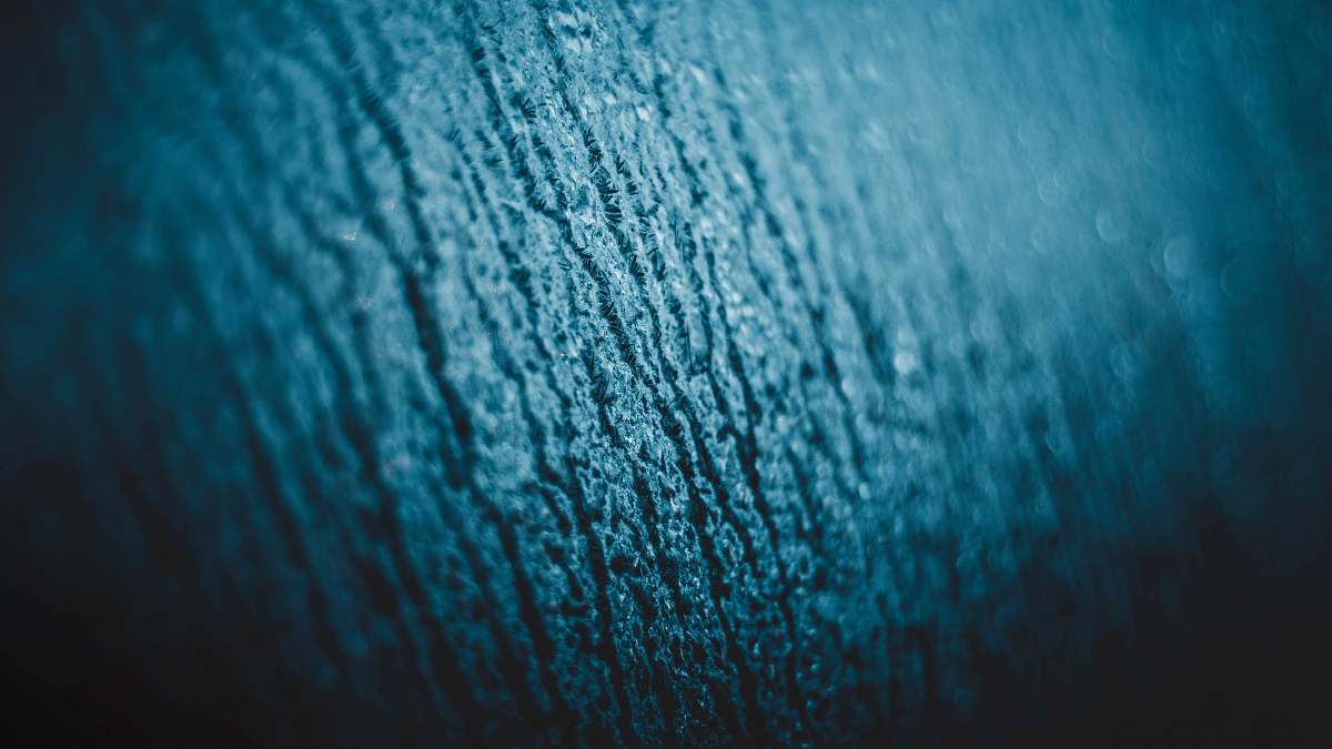 texture wet blue surface wool