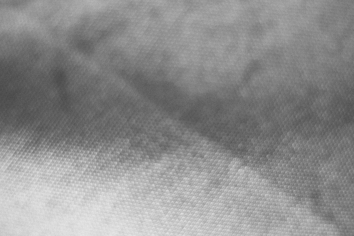 black-and-white grayscale photo of a textile home decor