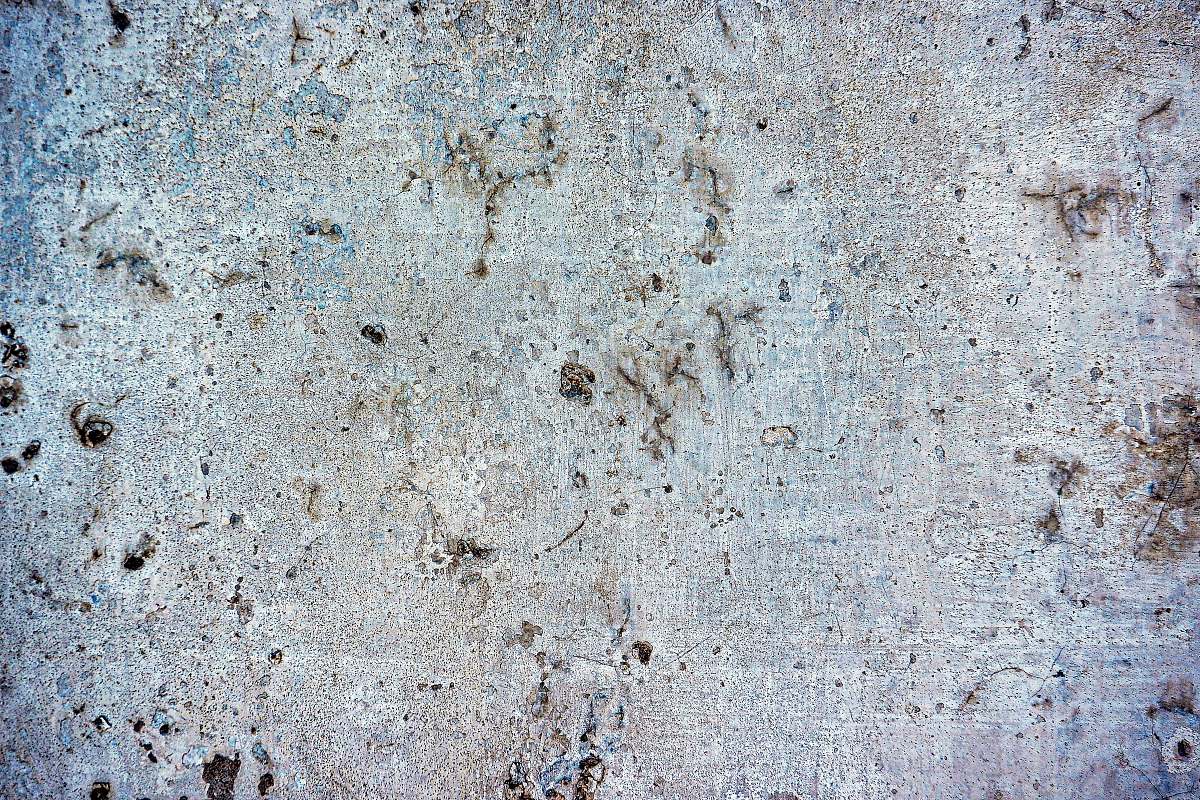 concrete white and black concrete floor rug