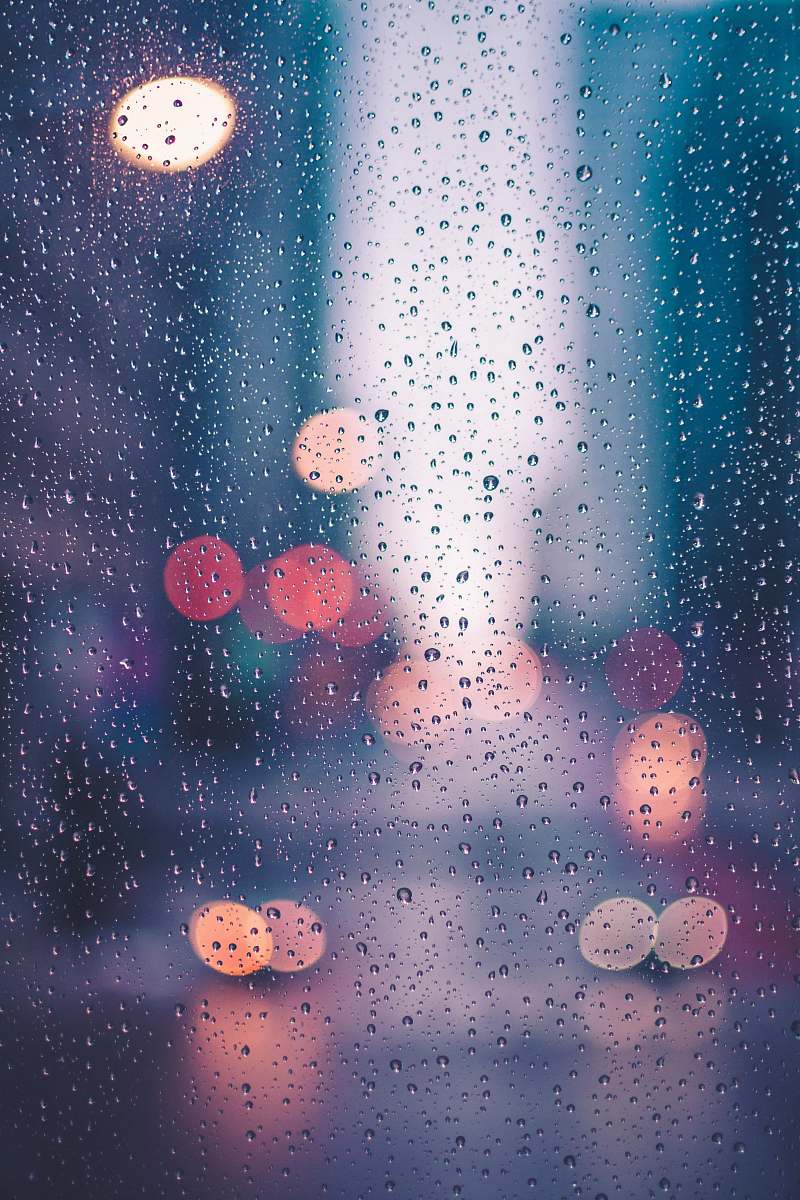 water water droplets on clear glass rain