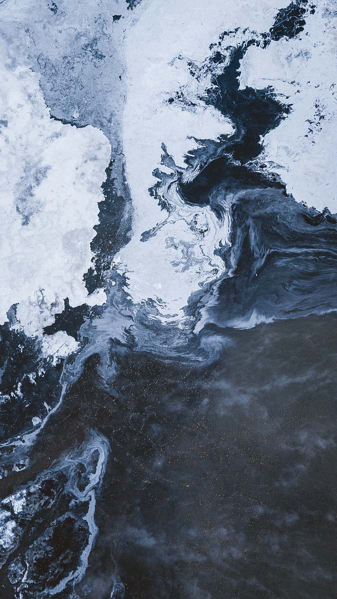 outdoors water formation ice