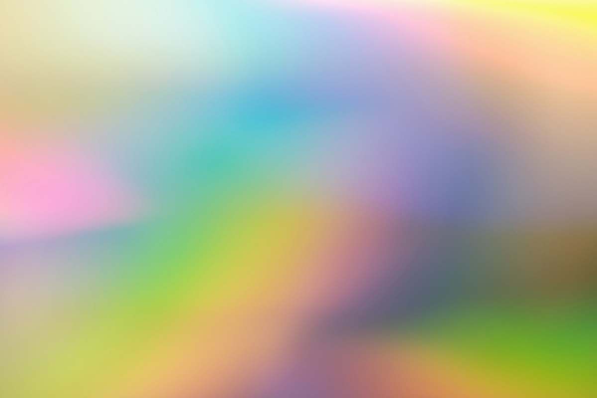light yellow and white abstract painting rainbow