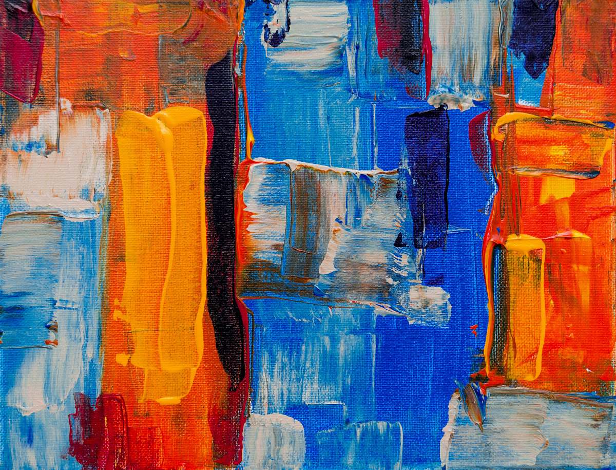 art assorted-color abstract painting modern art