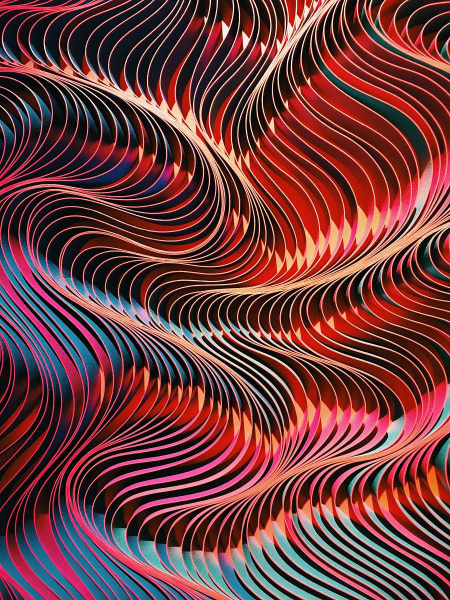 fractal multicolored abstract illustration ornament