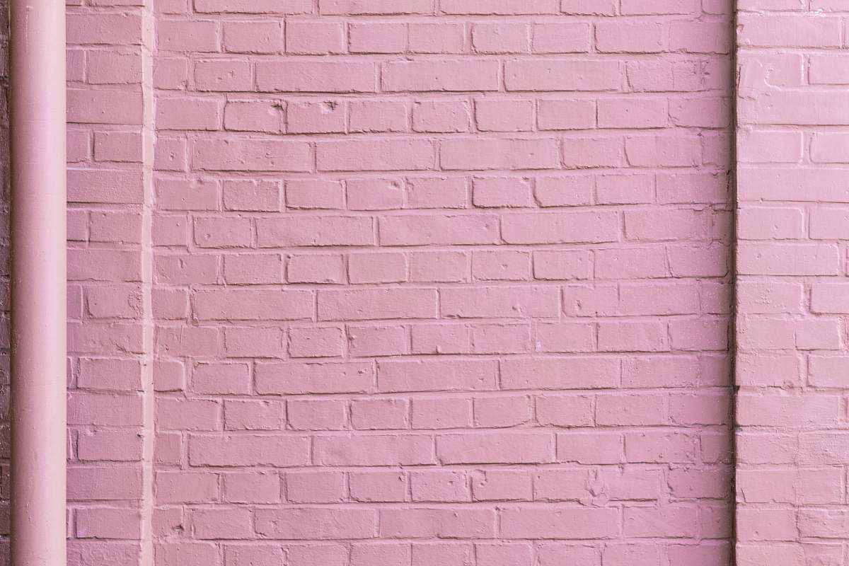 brick pink concrete wall wall