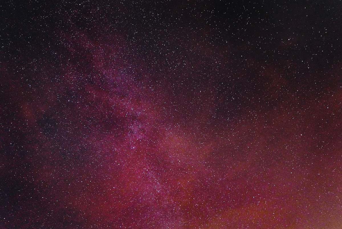 night pink, red, and black digital wallpaper galaxy