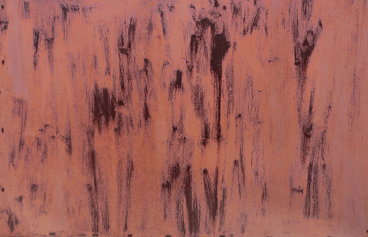 brown blue and white abstract painting wood