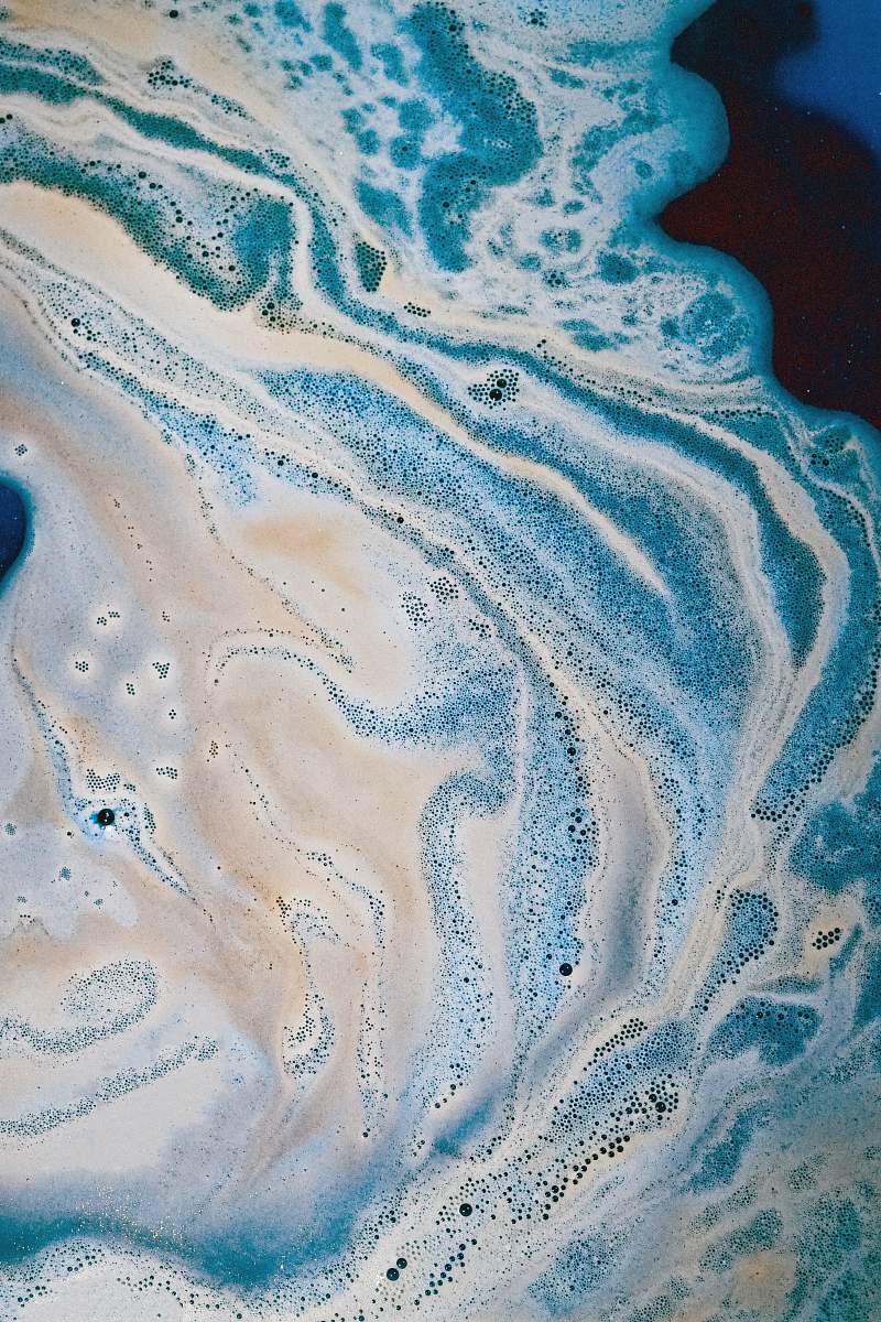 rug blue and white abstract painting art