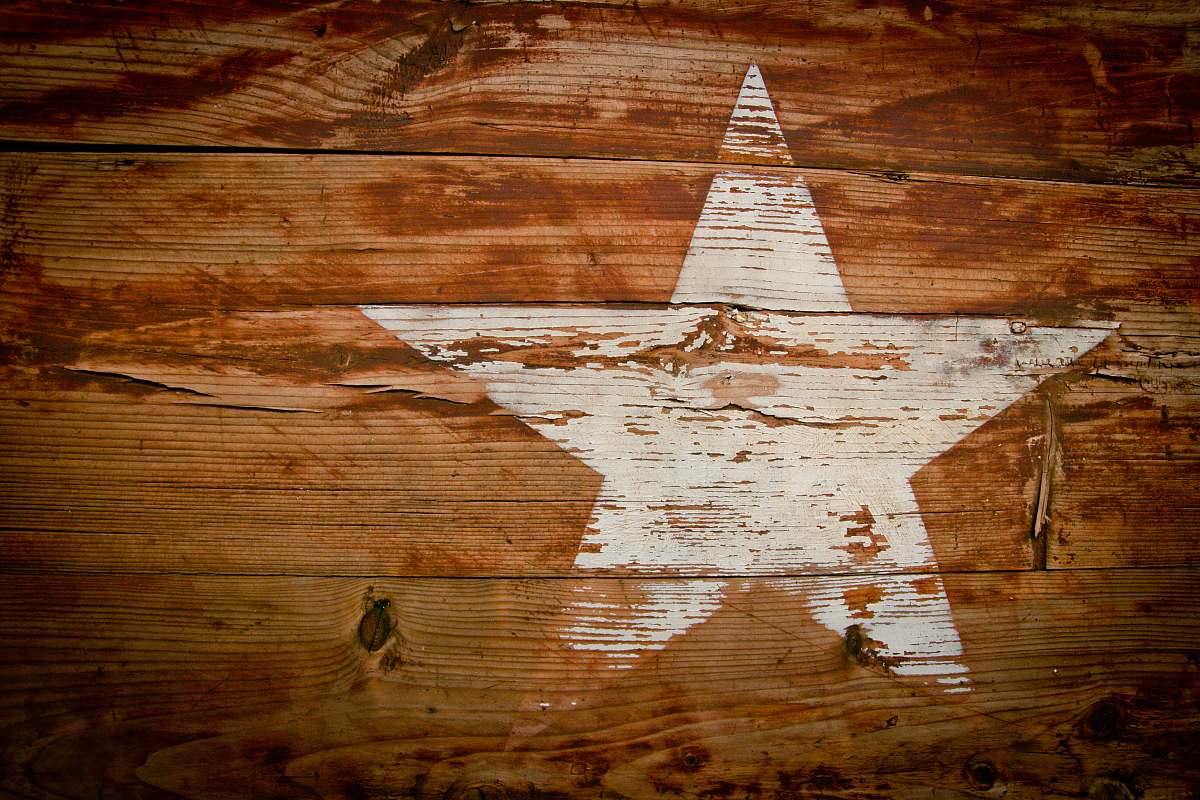 background brown and white wooden star print board brown