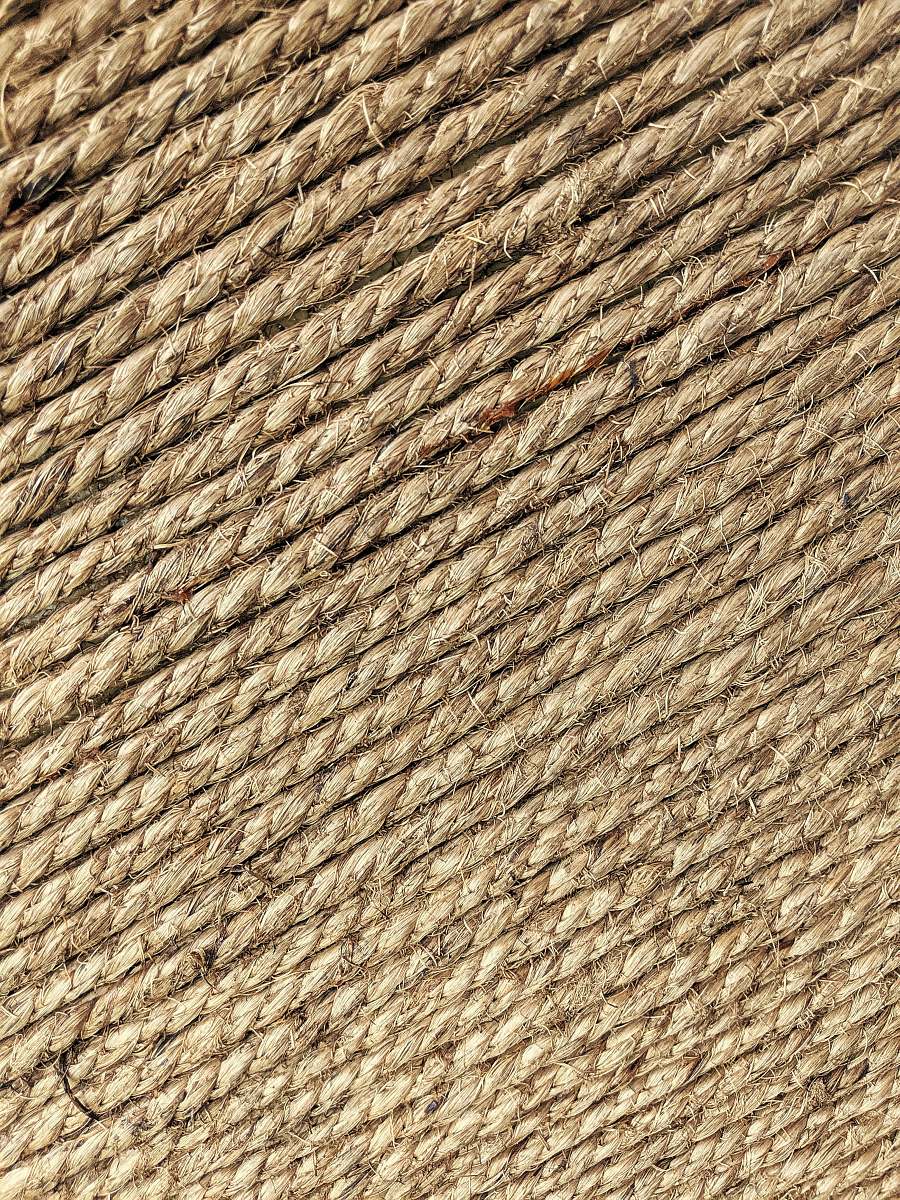 rug brown wicker mat wall