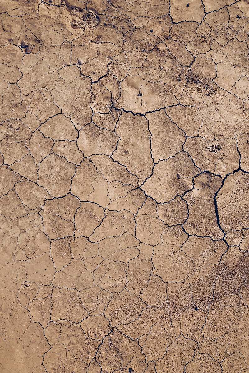 nature cracked cement brown