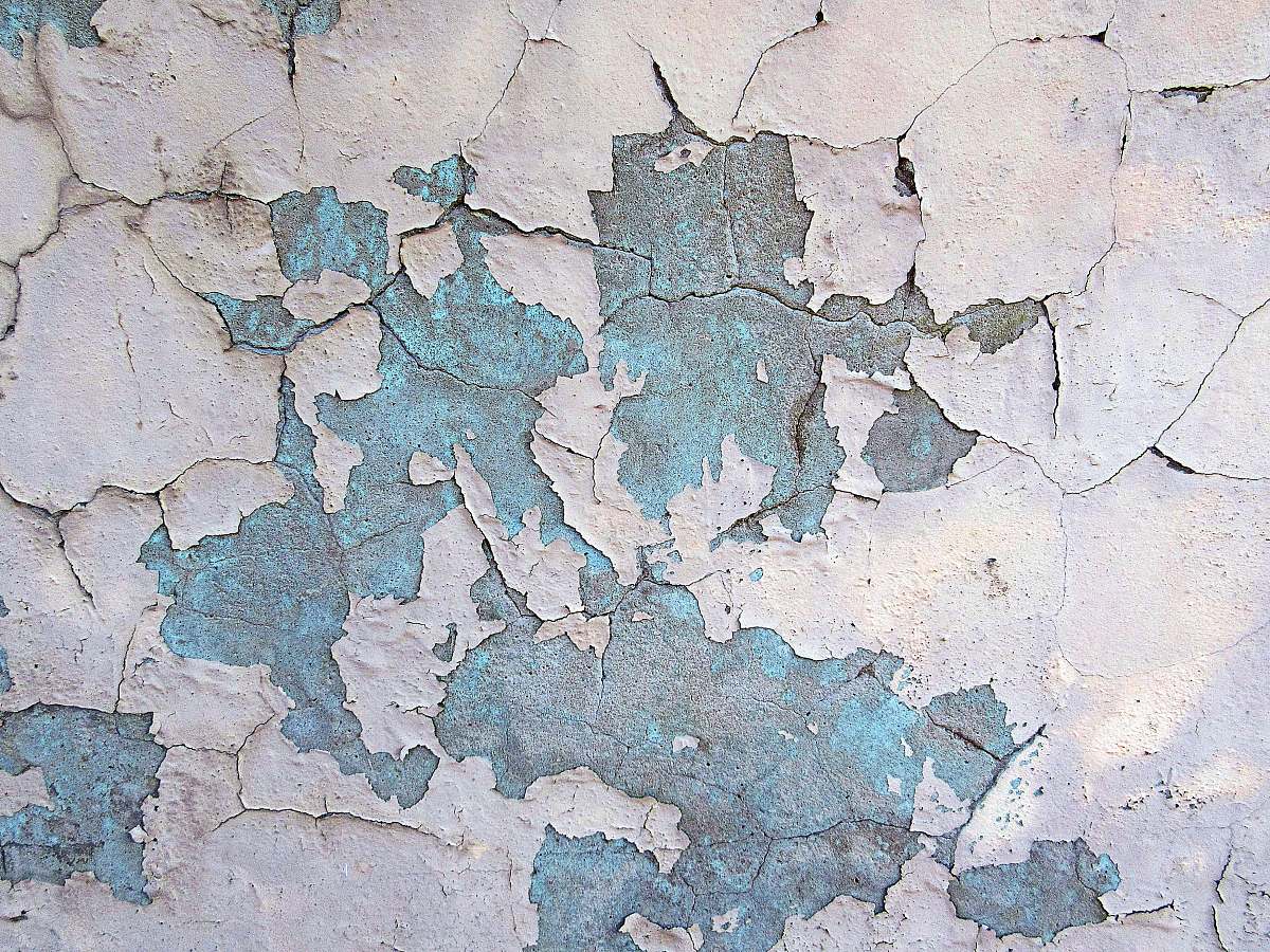 diagram cracked wall with paint peeling off map