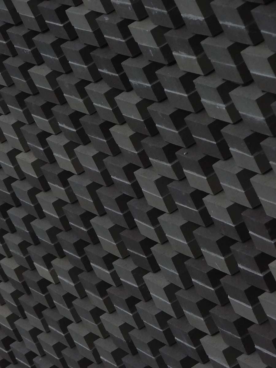 rug gray cement surface black-and-white