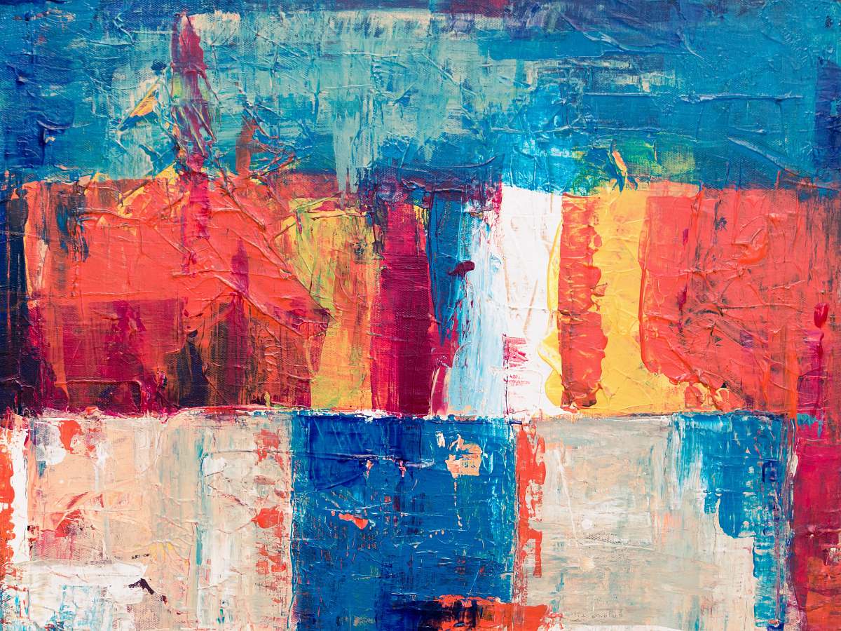 art multicolored abstract painting modern art