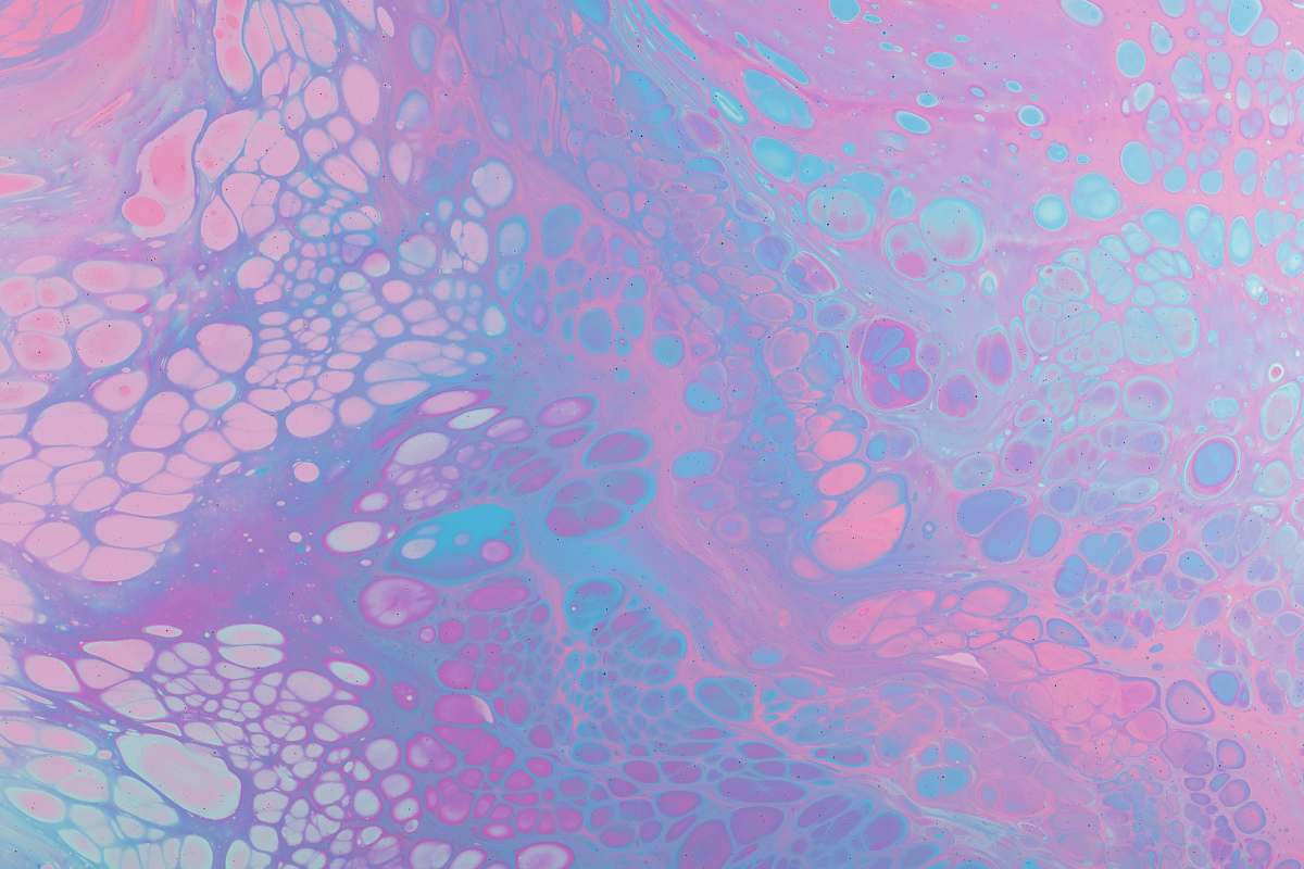 pattern multicolored abstract painting blue