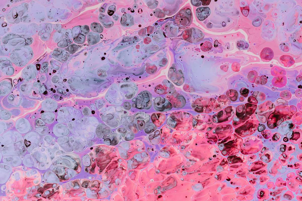 paper purple and pink abstract painting towel