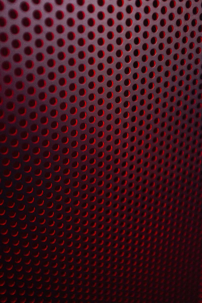rug red and white polka dot textile light