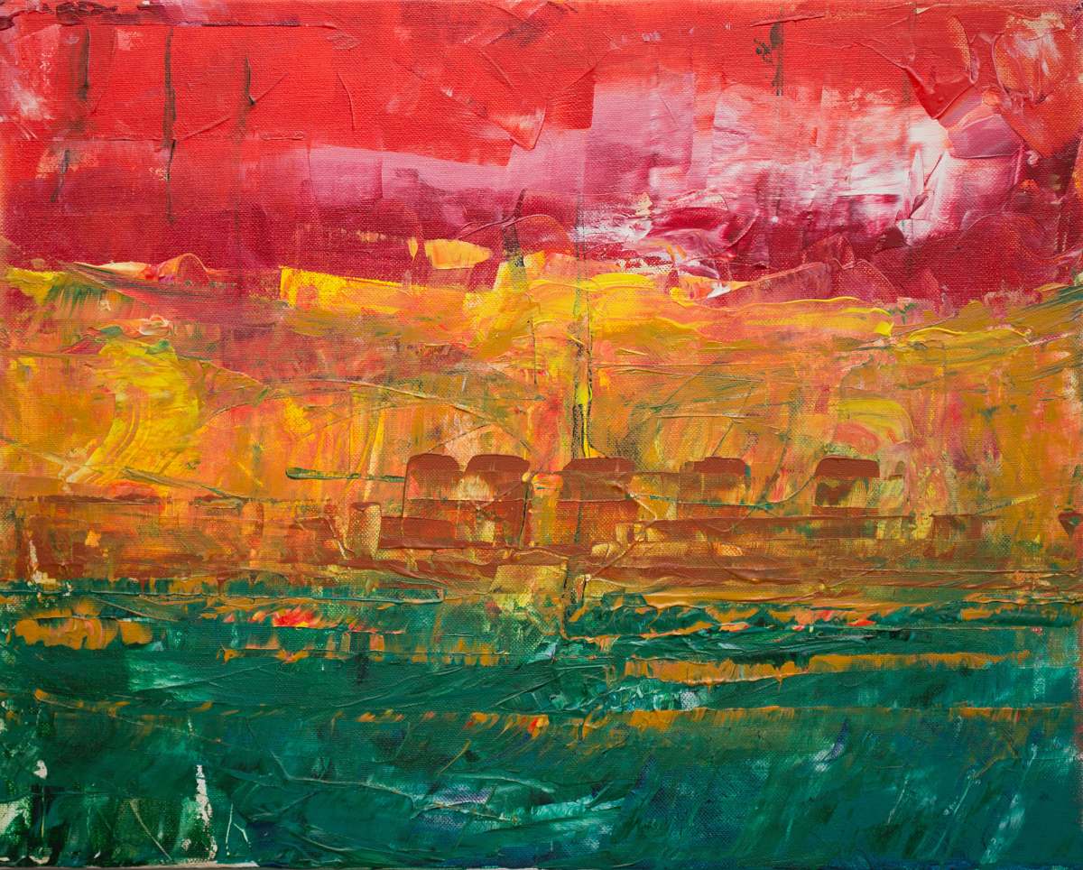 art ship abstract painting modern art