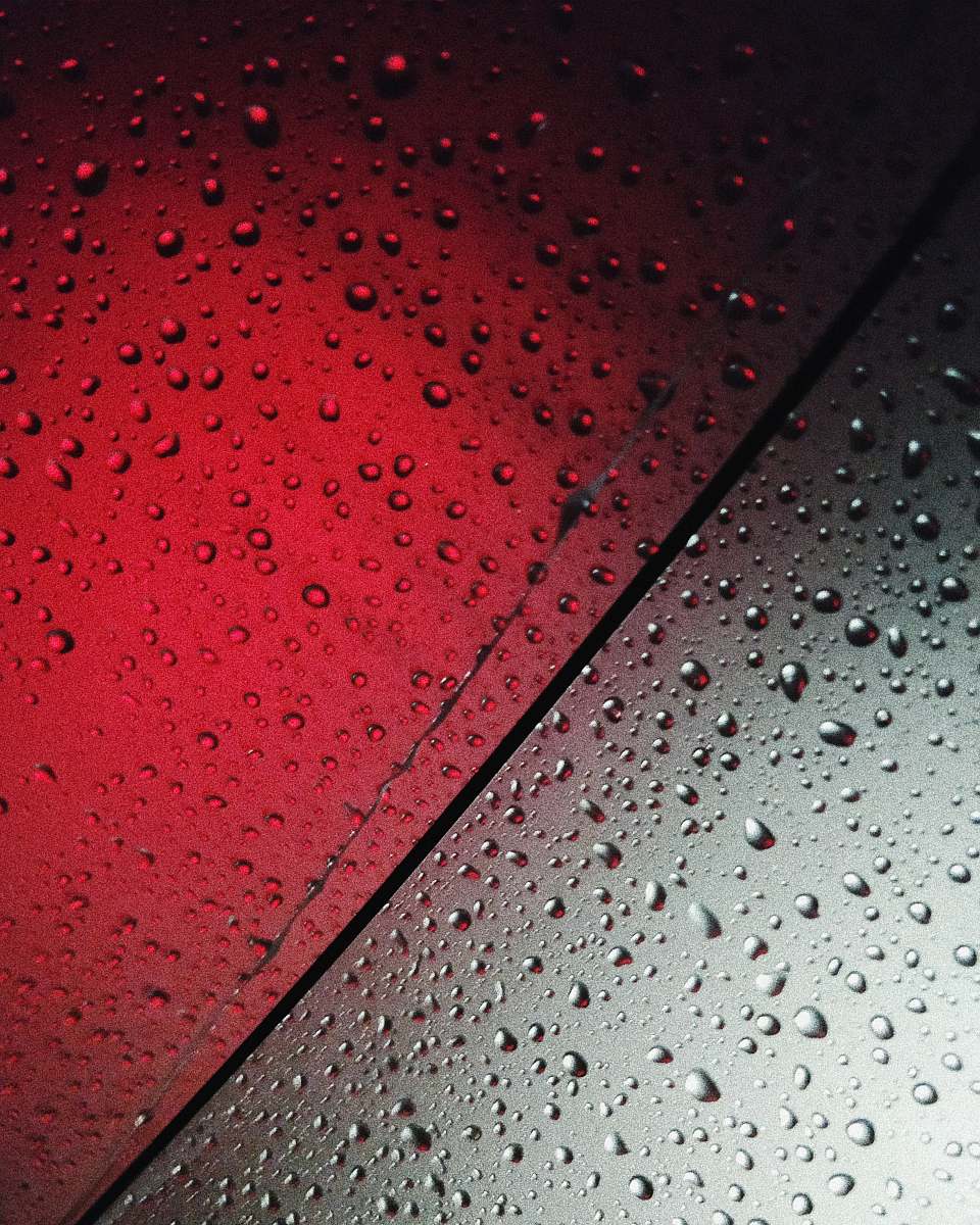 rug water drops on glass pattern