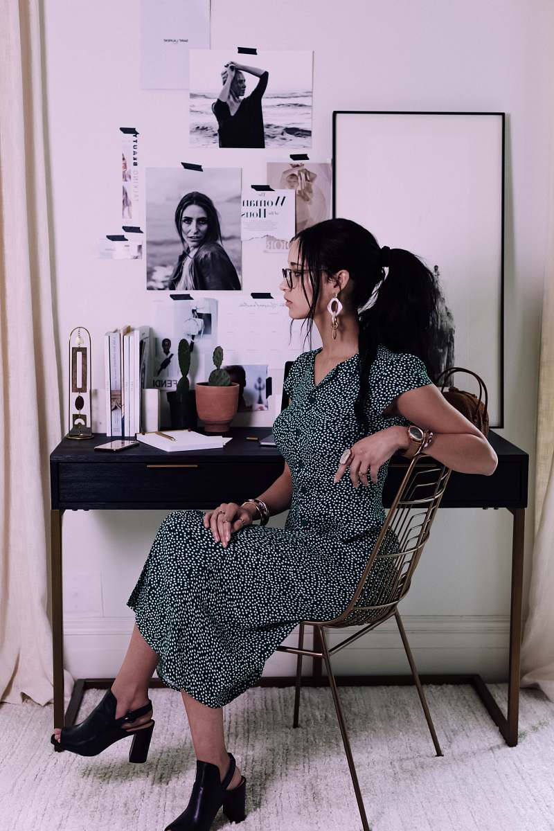 clothing woman sitting on chair with cross legs chair