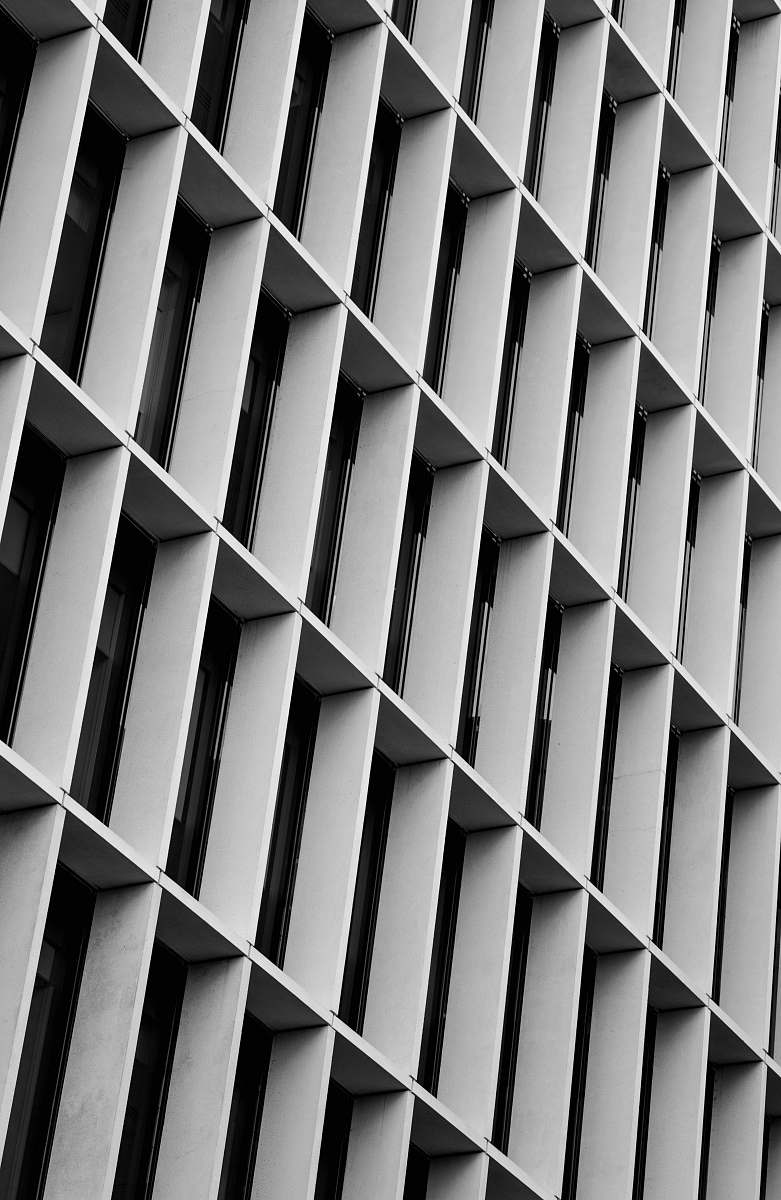 staircase white building shelf
