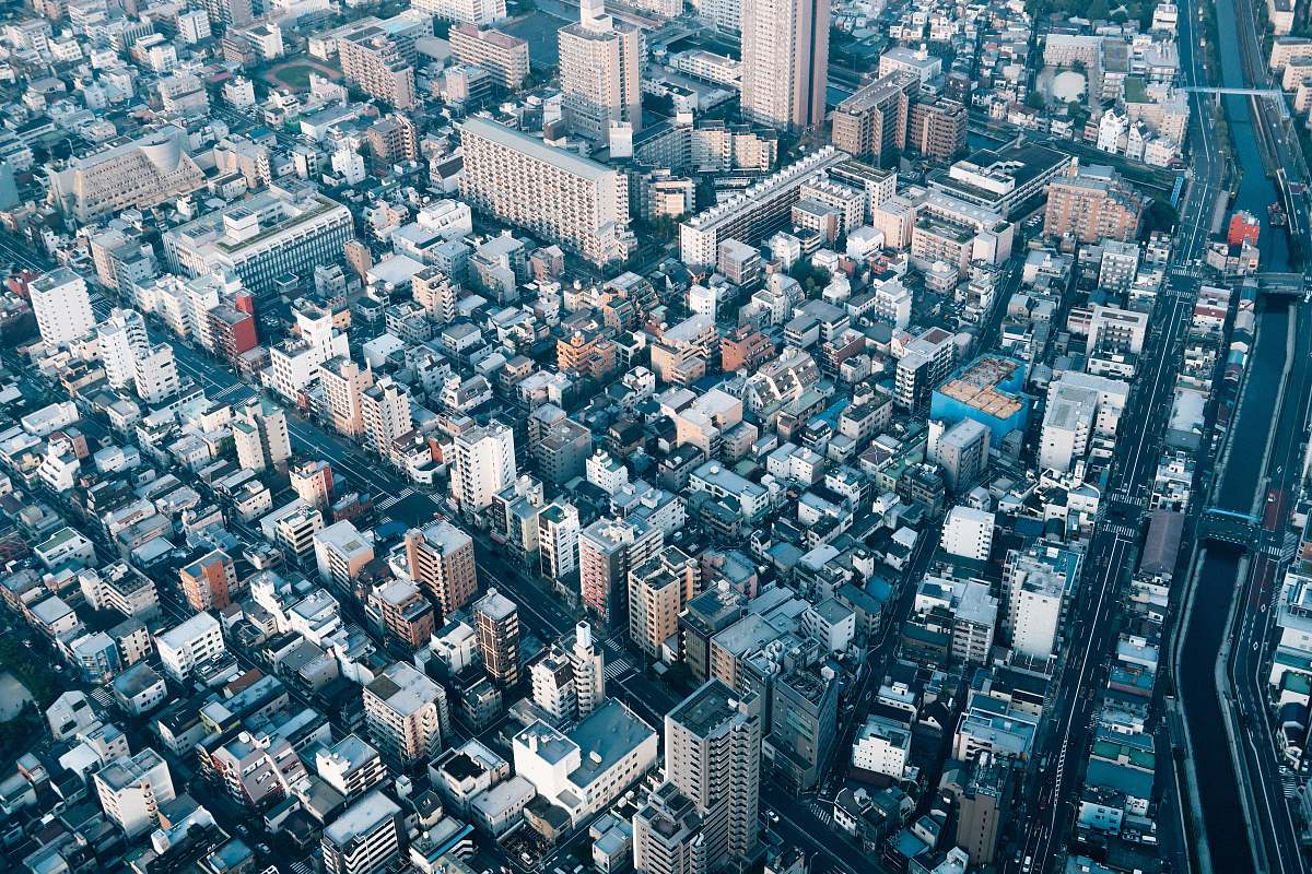 city aerial photo of buildings during daytime aerial view