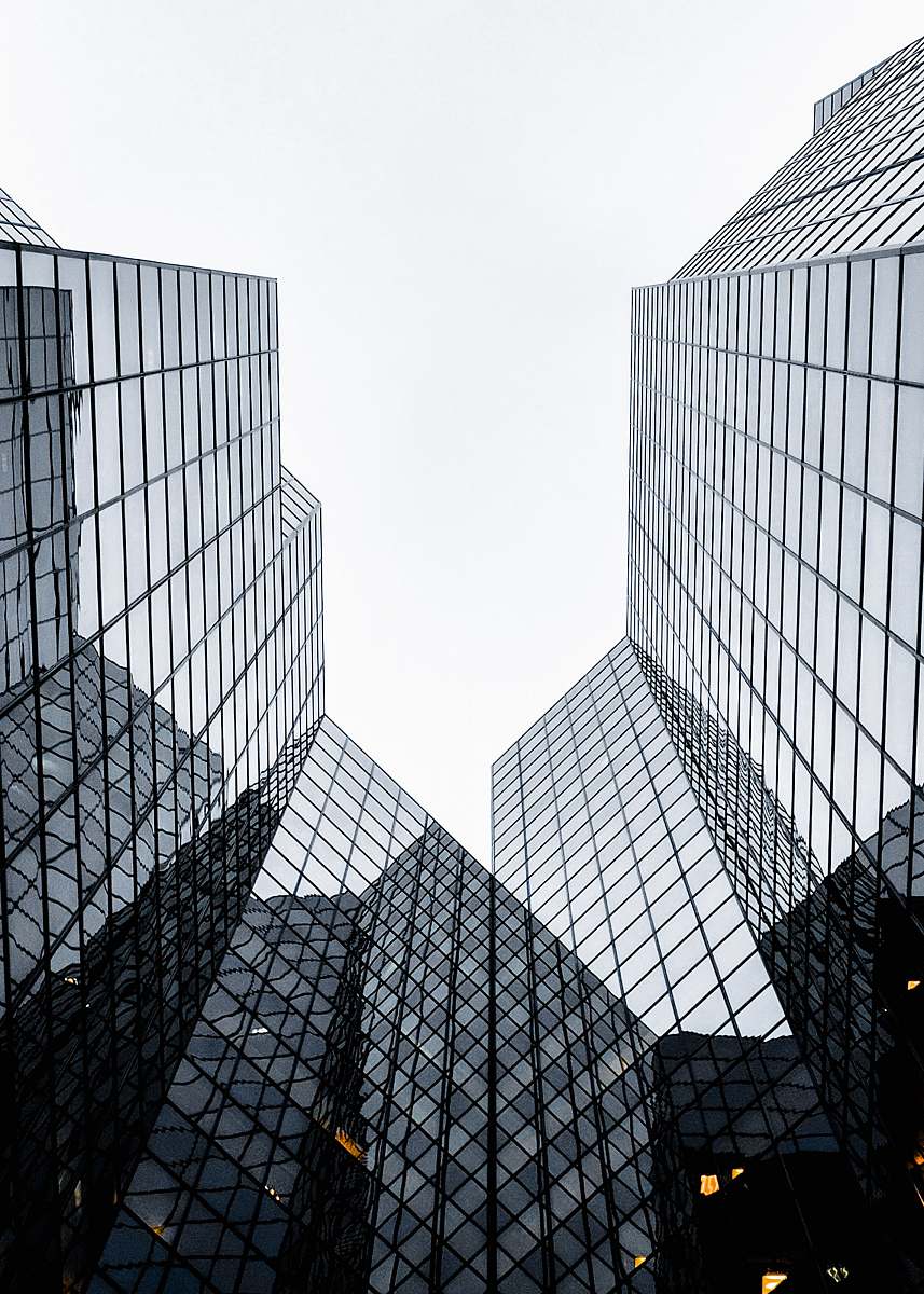 city architectural photography of glass buildings architecture
