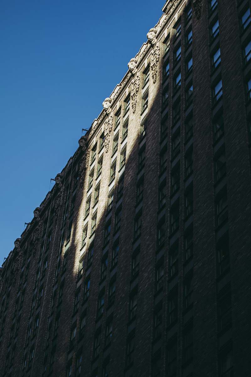 city architectural photography of gray building office building