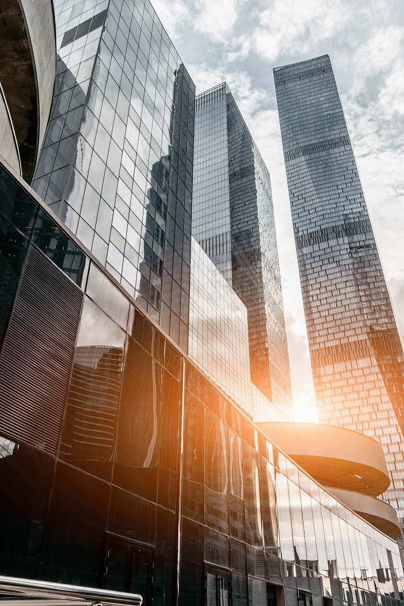 city black high-rise building urban