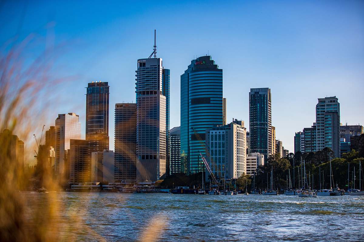 city city skyline under clear blue sky during daytime town