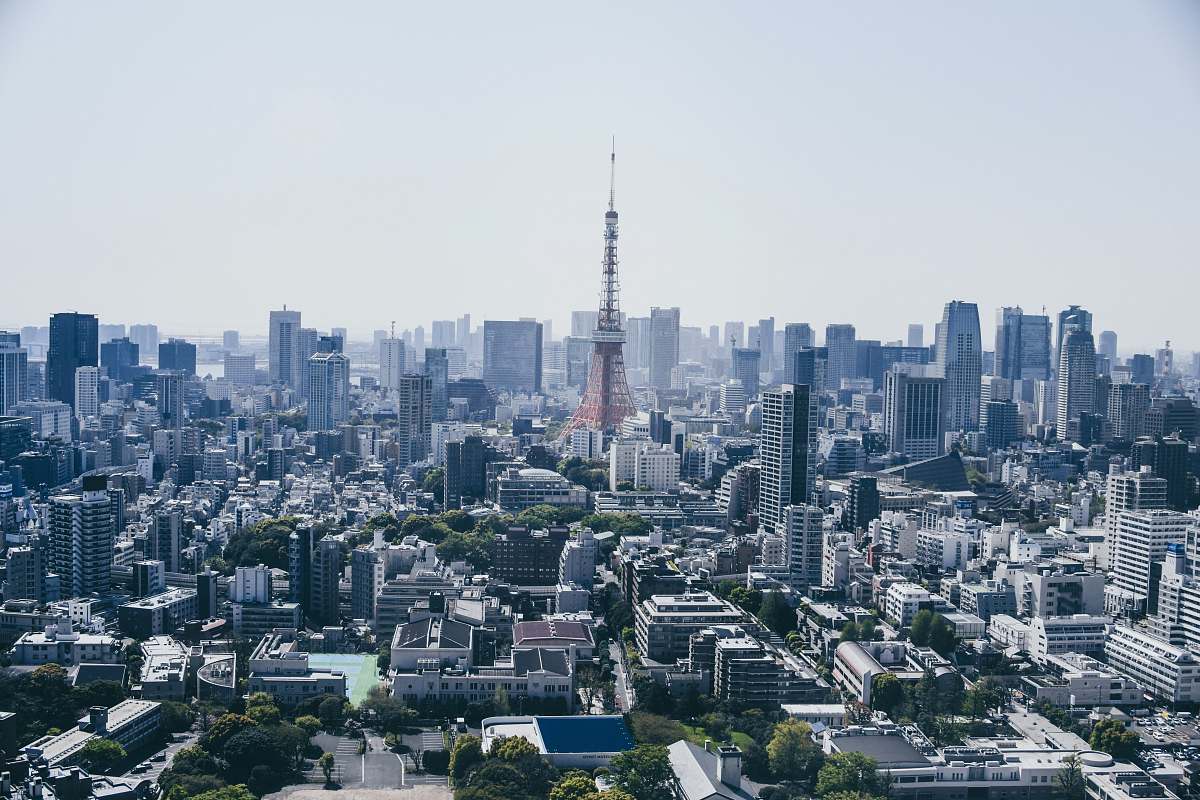 city cityscape under blue sky town