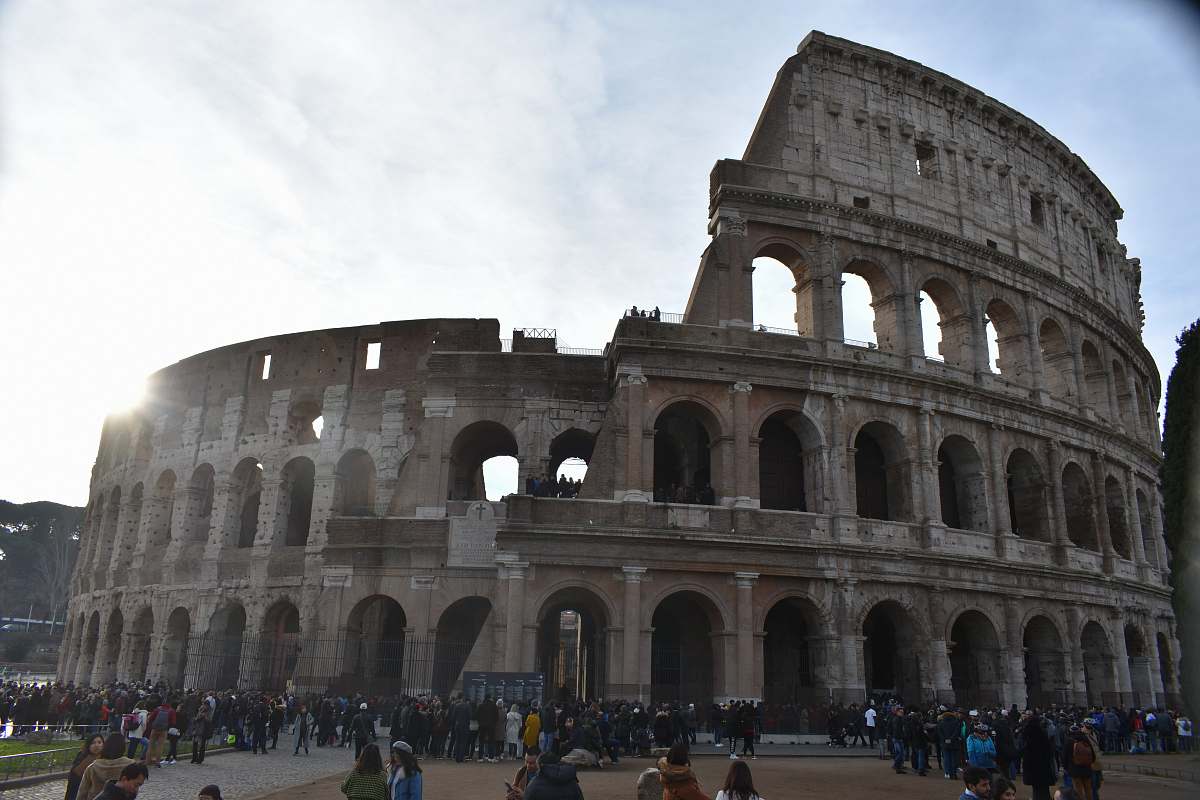 city Colosseum, Rome downtown