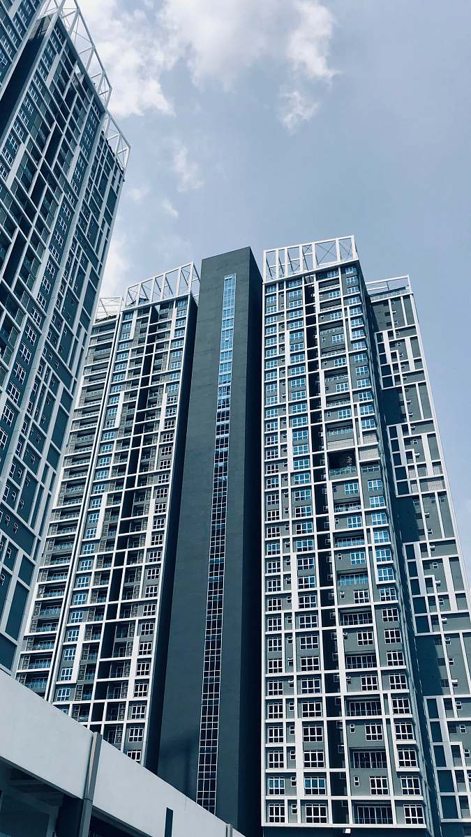 condo gray high-rise building housing