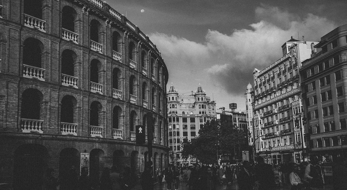 city grayscale photo of Rome black-and-white