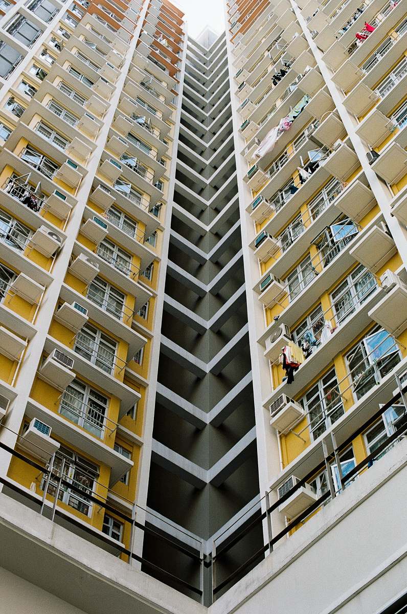 housing low angle photo of high-rise building condo