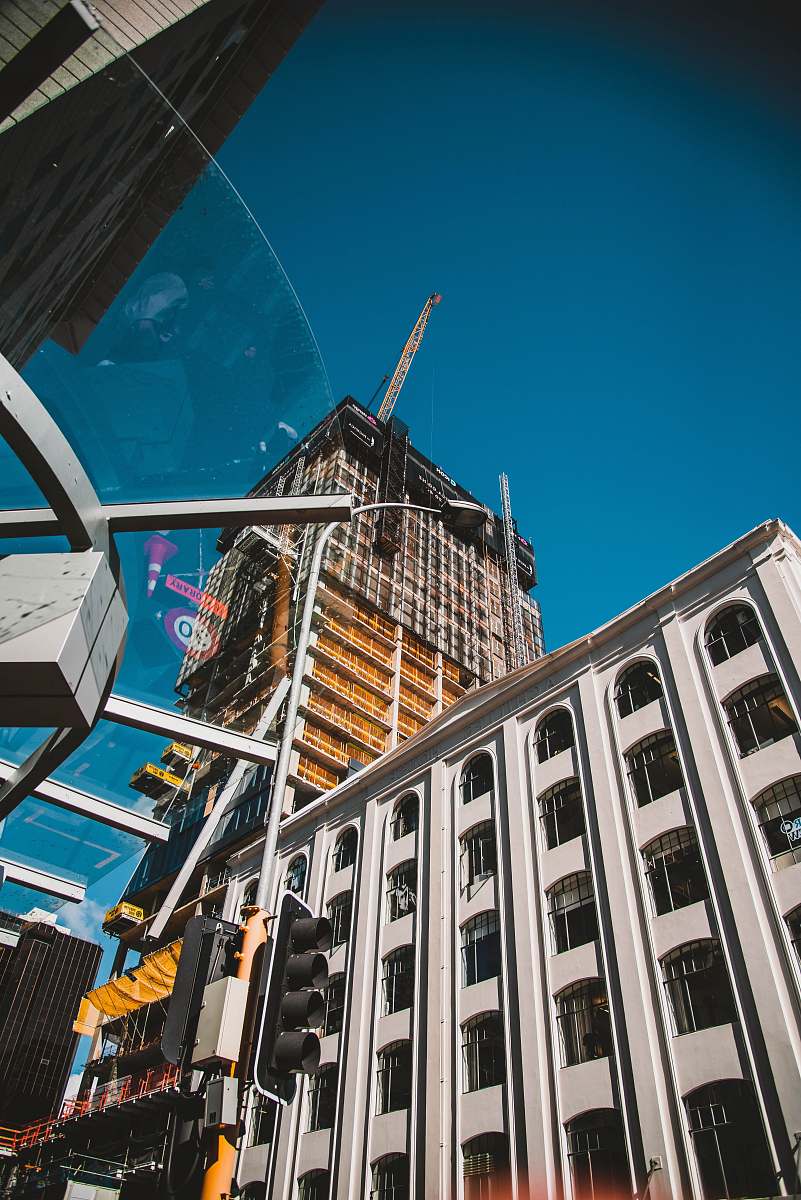 architecture low angle photography of high-rise building office building