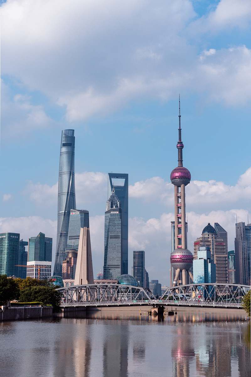 city Shanghai Financial District, China architecture