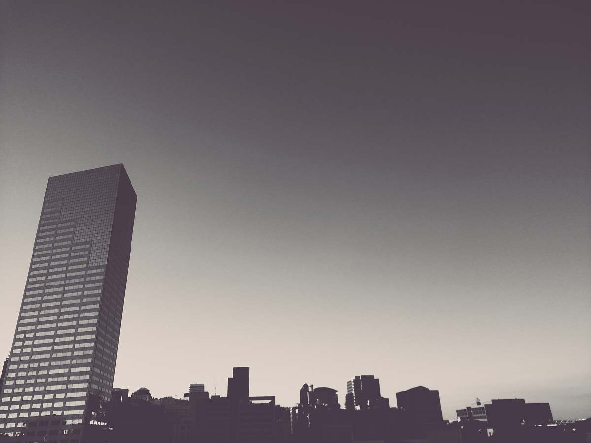 grey silhouette of building wallpaper architecture