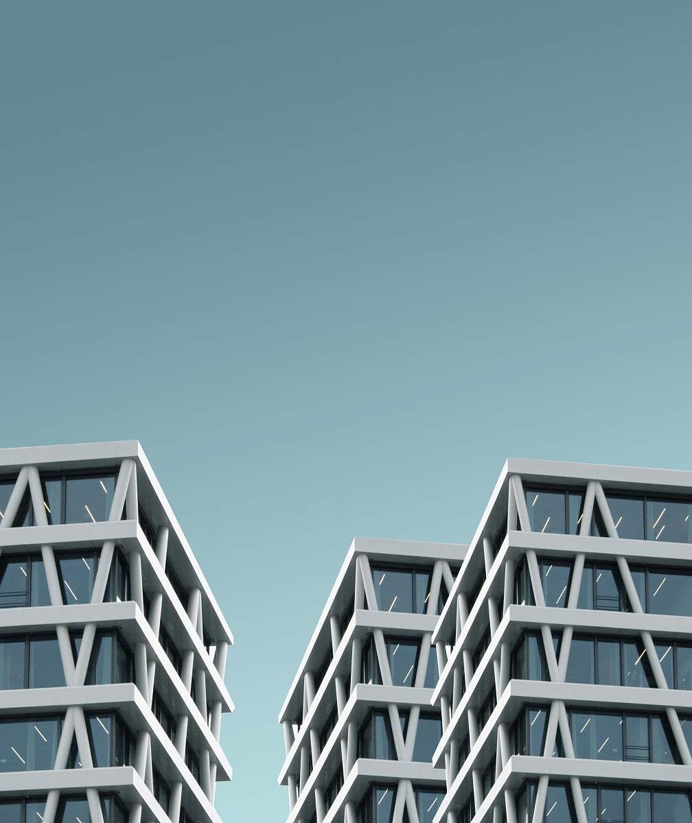 architecture white high-rise buildings housing