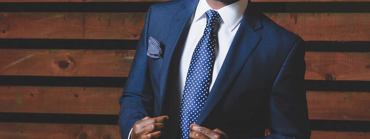 suit man wearing blue suit fashion