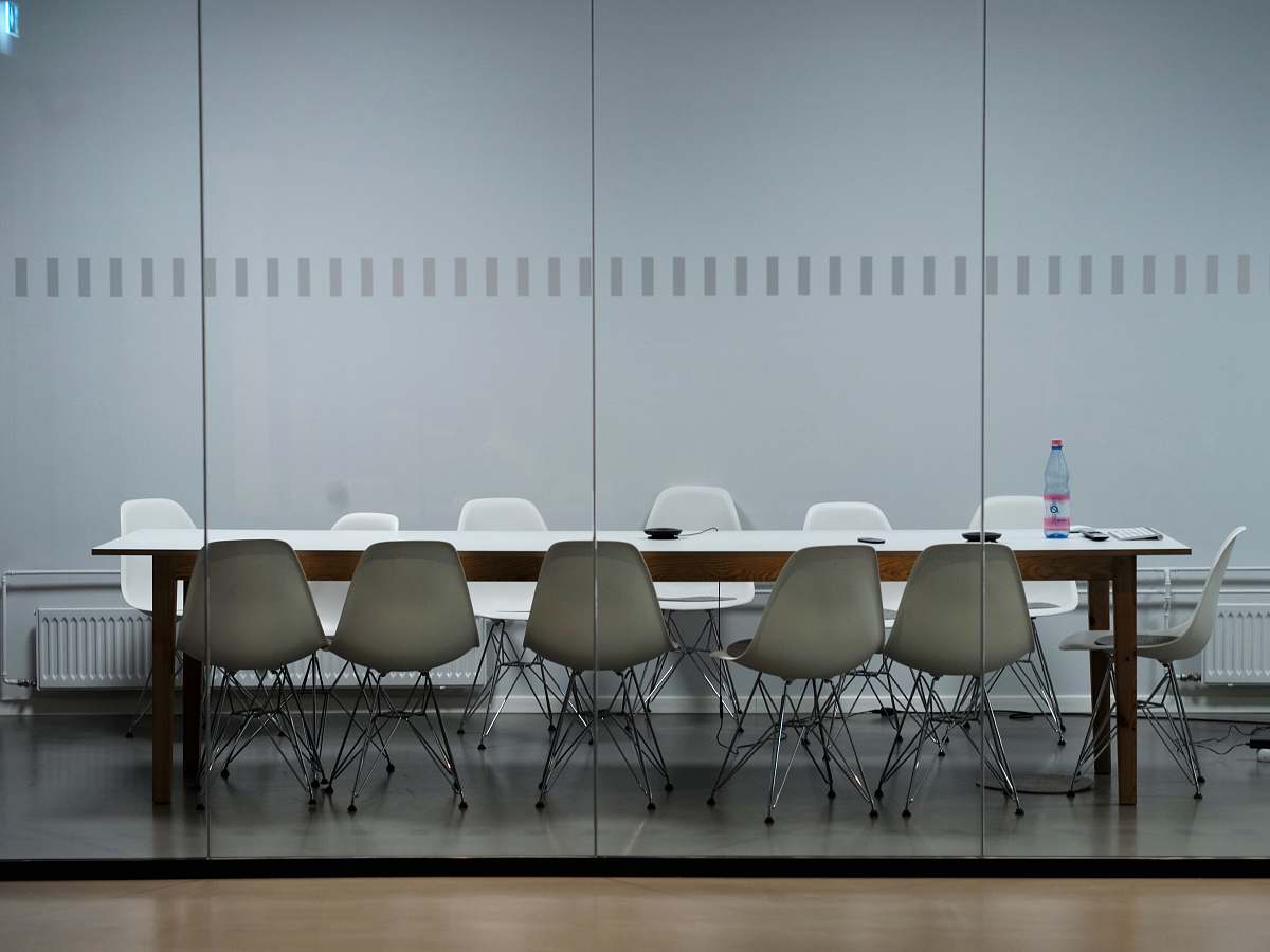 table long table with Eiffel chair inside room furniture