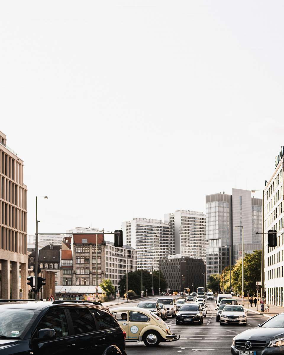 building black car parked near building car