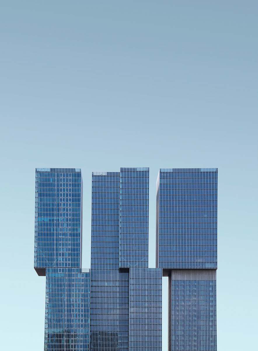 building black concrete building architecture