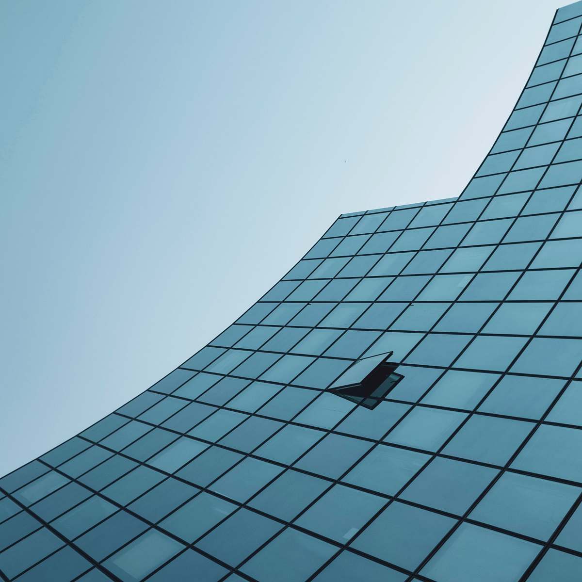building clear glass building office building