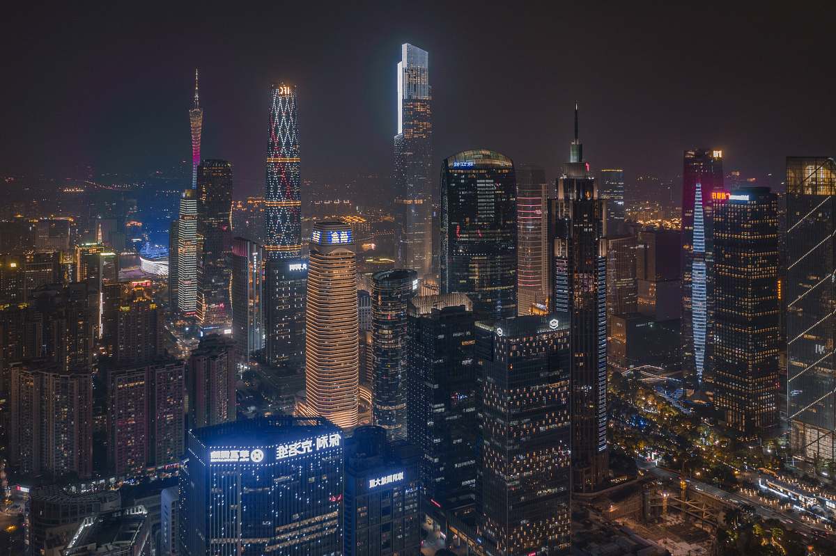 building skyscraper building during nighttime town